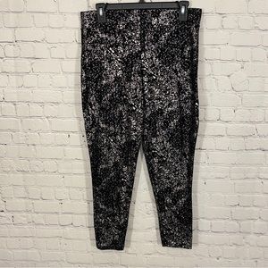 Torrid Womens Premium Leggings 1 Metallic Splatter Back High Waist Ankle Length